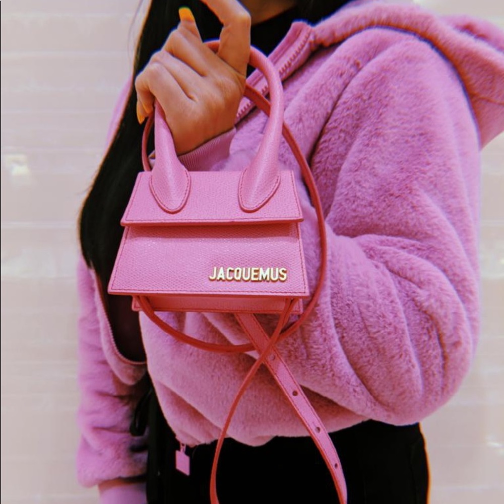 Jacquemus LE CHIQUITO BAG IN PINK CALFSKIN